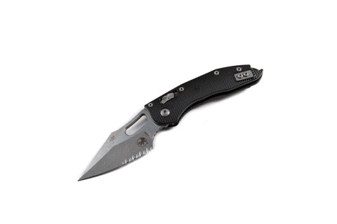 Stitch RAM-LOK™ Black Fluted G10 Apocalyptic Partial Serrated (169RL-11APFLGTBK)